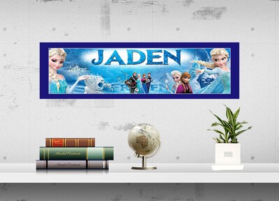 Frozen - Personalized Poster with Your Name, Birthday Banner, Custom Wall Décor, Wall Art, 1 - image3